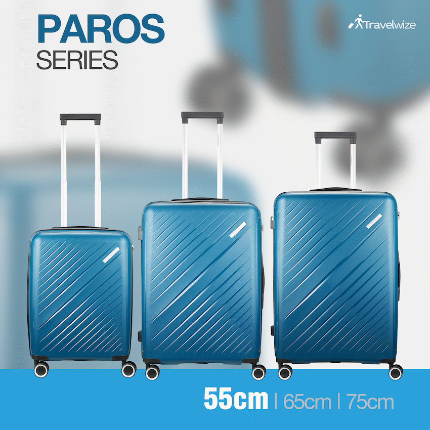 Travelwize Paros PP 4-Wheel Spinner 55cm Luggage - Teal - image 7