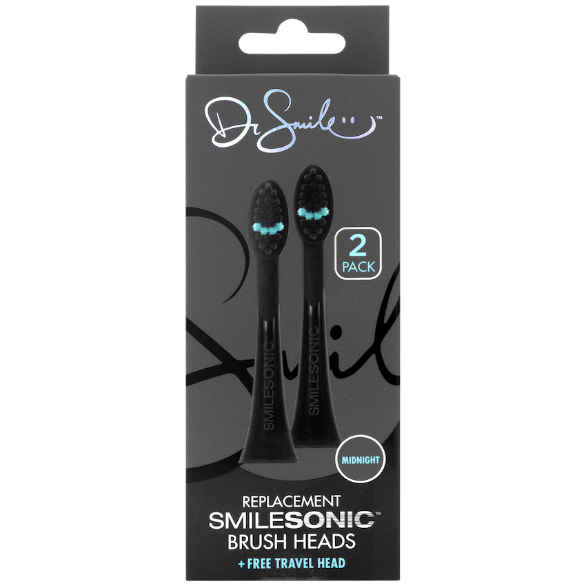 2 Replacement toothbrush heads - Black - image 7