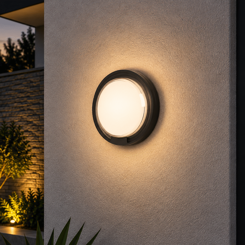 Ellies Cresent Series AC 24W Round LED Bulkhead - PC - BK - image 7