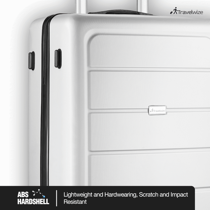 Travelwize Maple ABS 65cm 4-Wheel Spinner Luggage - Silver - image 7
