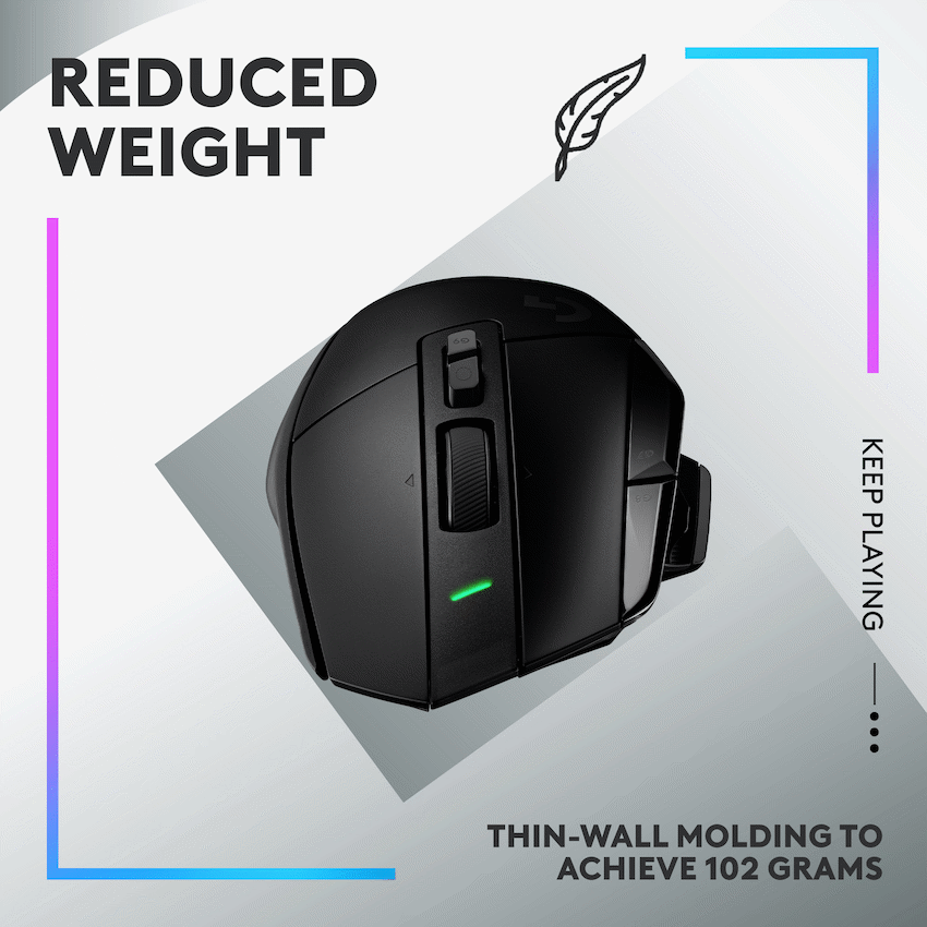 Logitech(R) G502 X Lightspeed Wireless Gaming Mouse - Black - image 7
