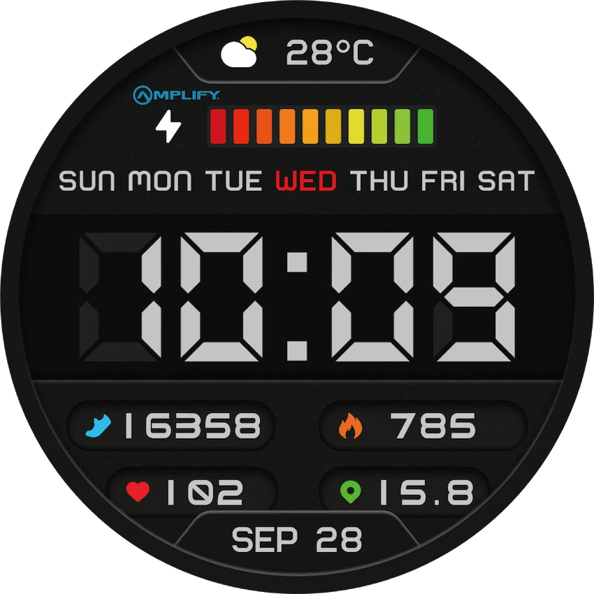 Amplify Compete Series Smart Watch - Gold - image 7