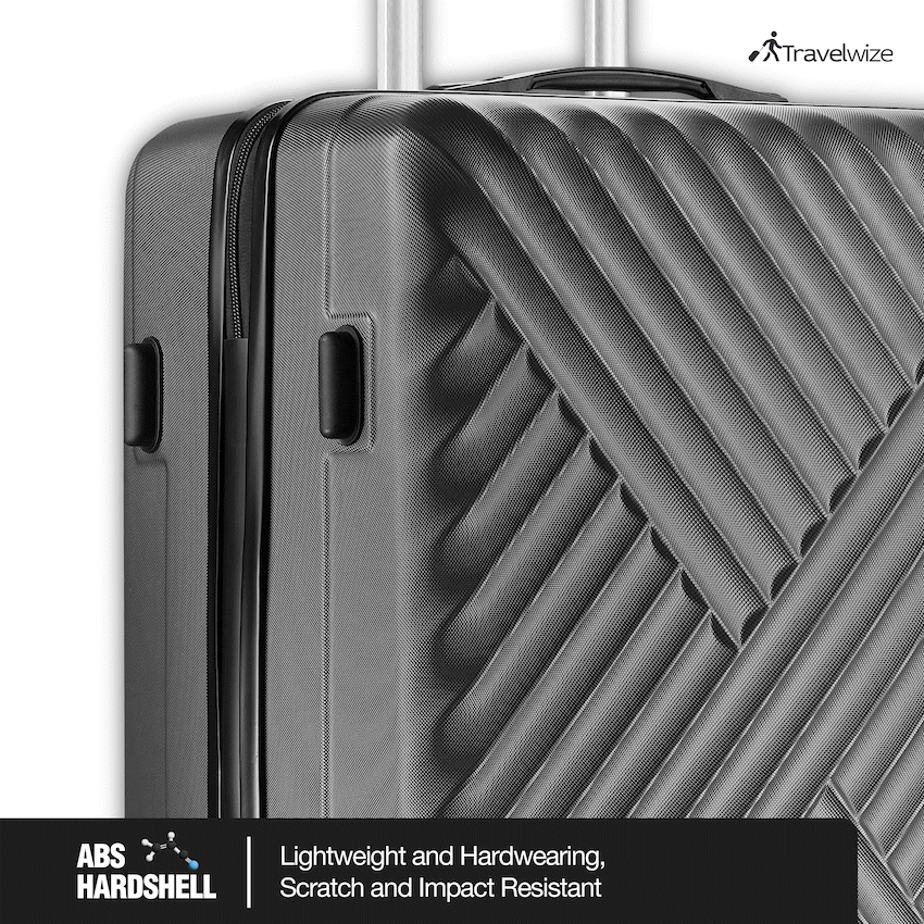 Travelwize Astra ABS 67cm 4-Wheel Spinner Luggage - Black - image 7