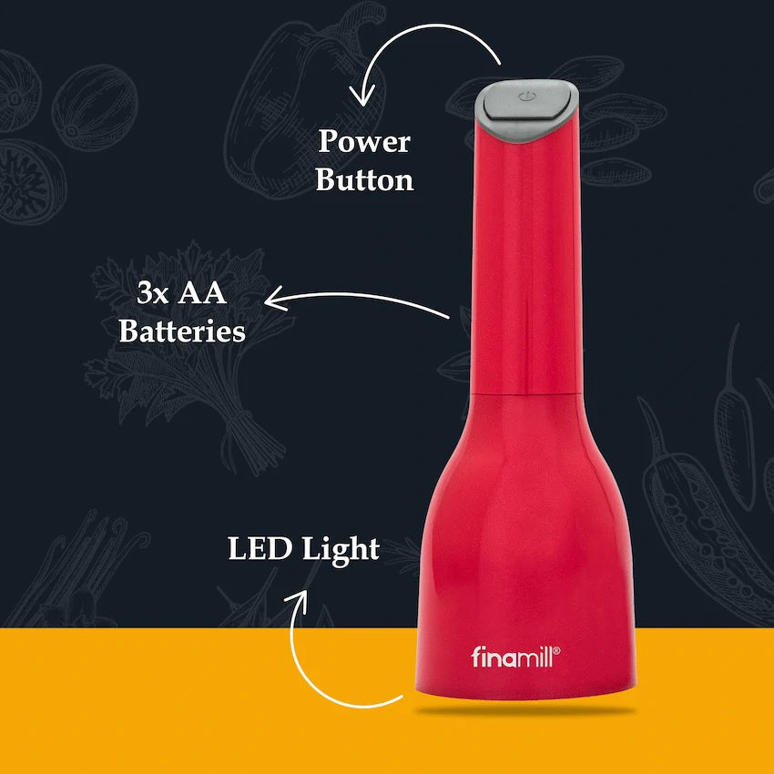 Finamill Battery-Operated Grinder - Sangria - image 7