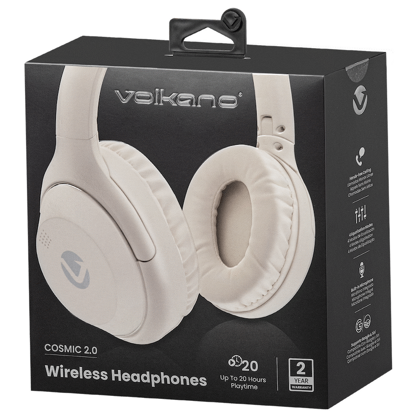 Volkano Cosmic 2 Series Bluetooth Headphone - Nude - image 7