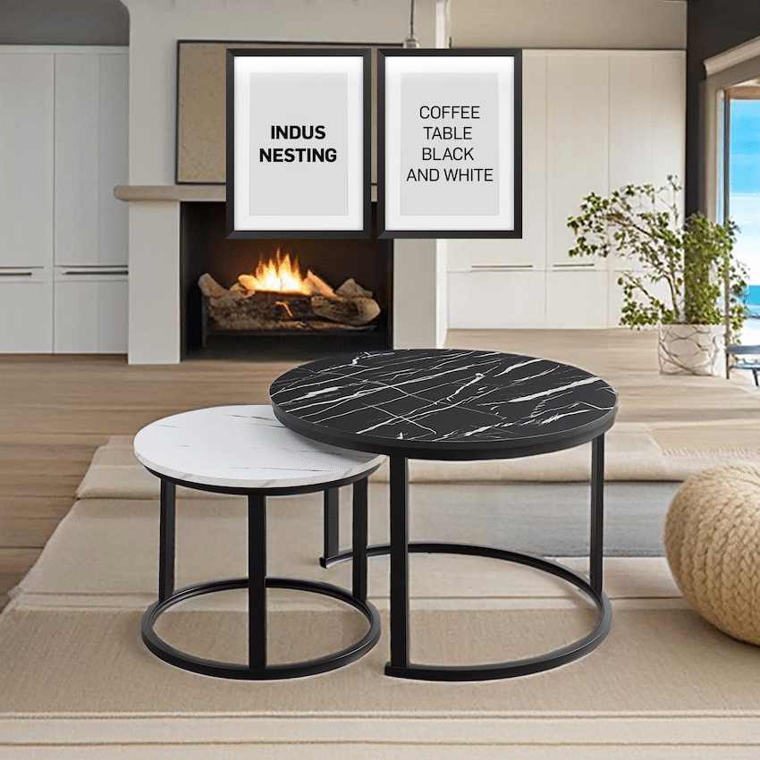Indus Nesting Coffee Table Ying Yang - image 7