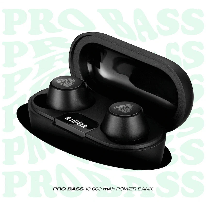 Pro Bass Nova Series TWS Earphone - Black - image 7