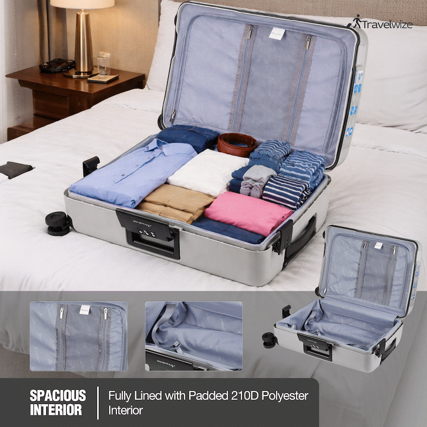 Travelwize Clipper PP 65cm 4-Wheel Spinner Luggage Nardo Grey - image 7