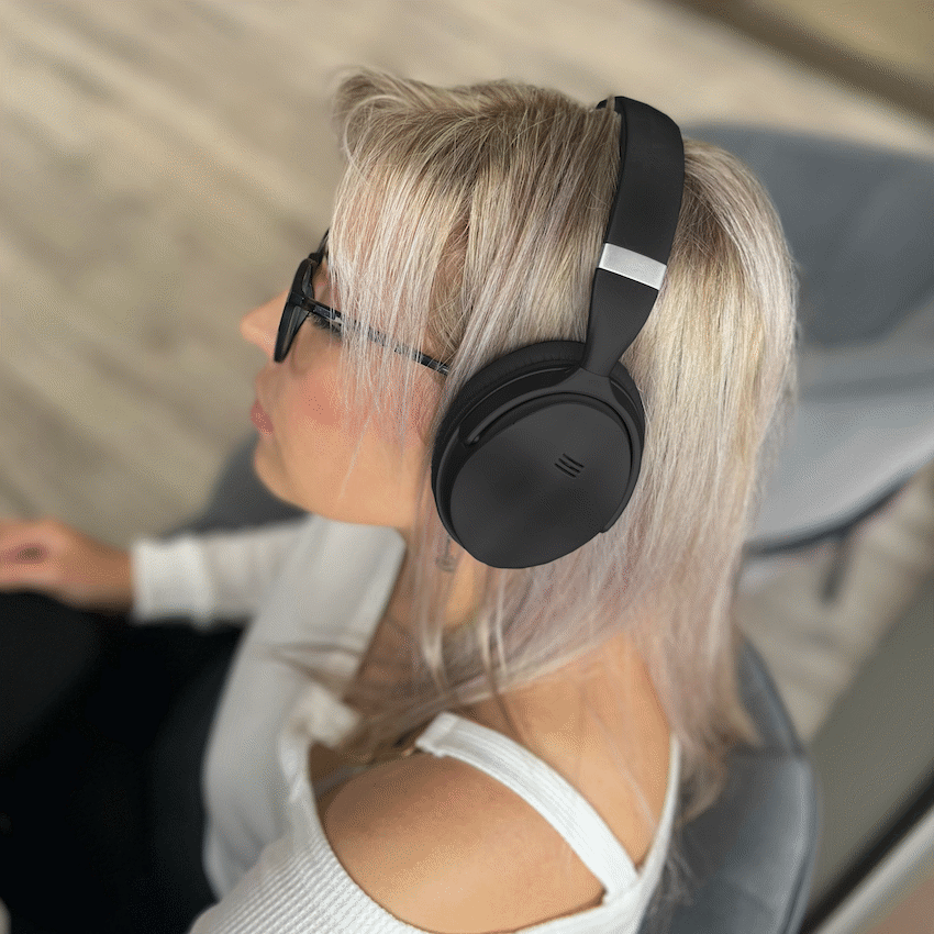 VolkanoX Silenco Series Active Noise-Cancelling Bluetooth Headphones - Black - image 7