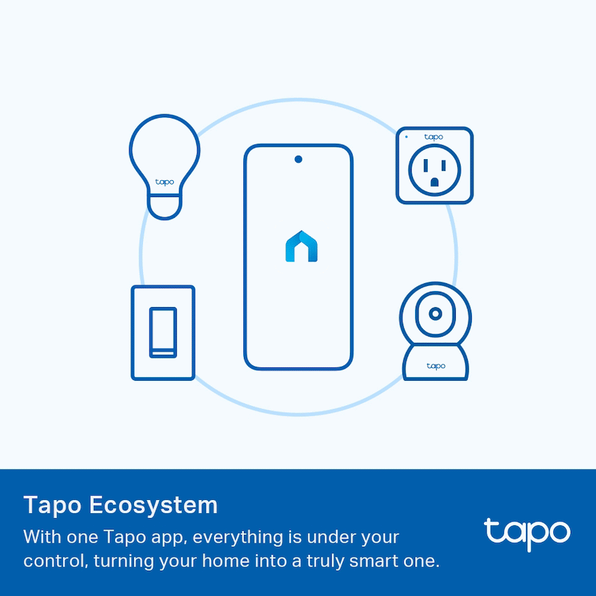 TP-Link Tapo L510B 8.7W Smart Wi-Fi Warm White Light Bulb, Dimmable, A60, B15 - image 7