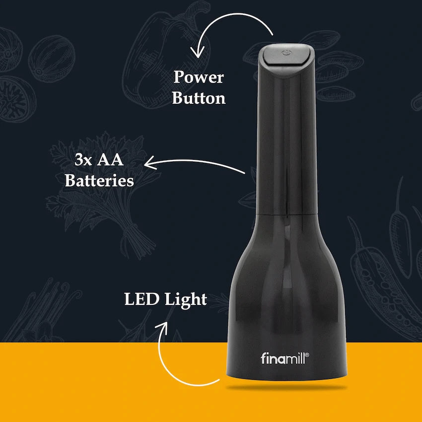 Finamill Battery-Operated Grinder - Midnight Black - image 7
