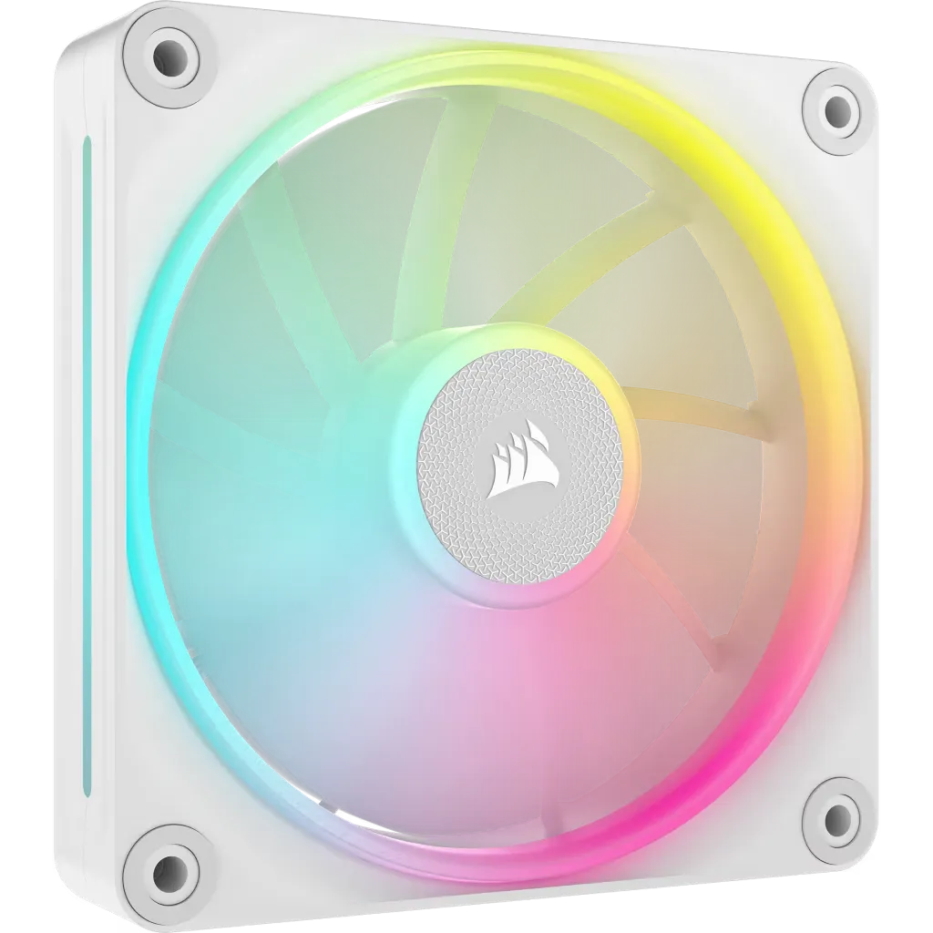 Corsair iCUE LINK LX120 RGB 120mm PWM Fan - Dual Light Loops – Requires iCUE LINK System Hub (Sold Separately) - White - image 6