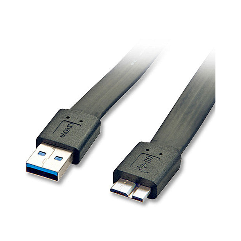 LINDY USB3.0 FLAT A-M TO MICRO-B CABLE 3M