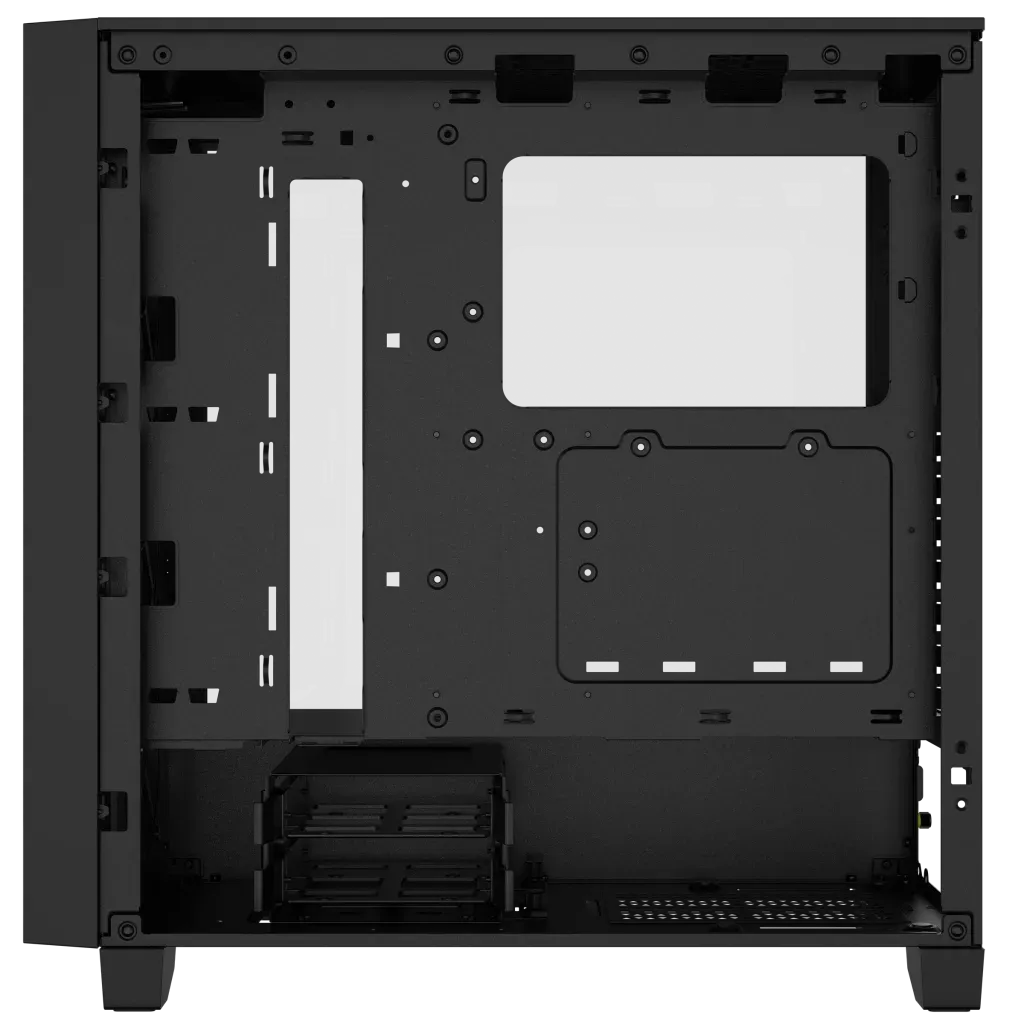 3000D RGB AIRFLOW Black Mid-Tower PC Case; 2x 3.5'' |  2x 2.5'' Drive Bays; Up to 360mm Radiator compatible; 3x 120mm fan incl - image 10