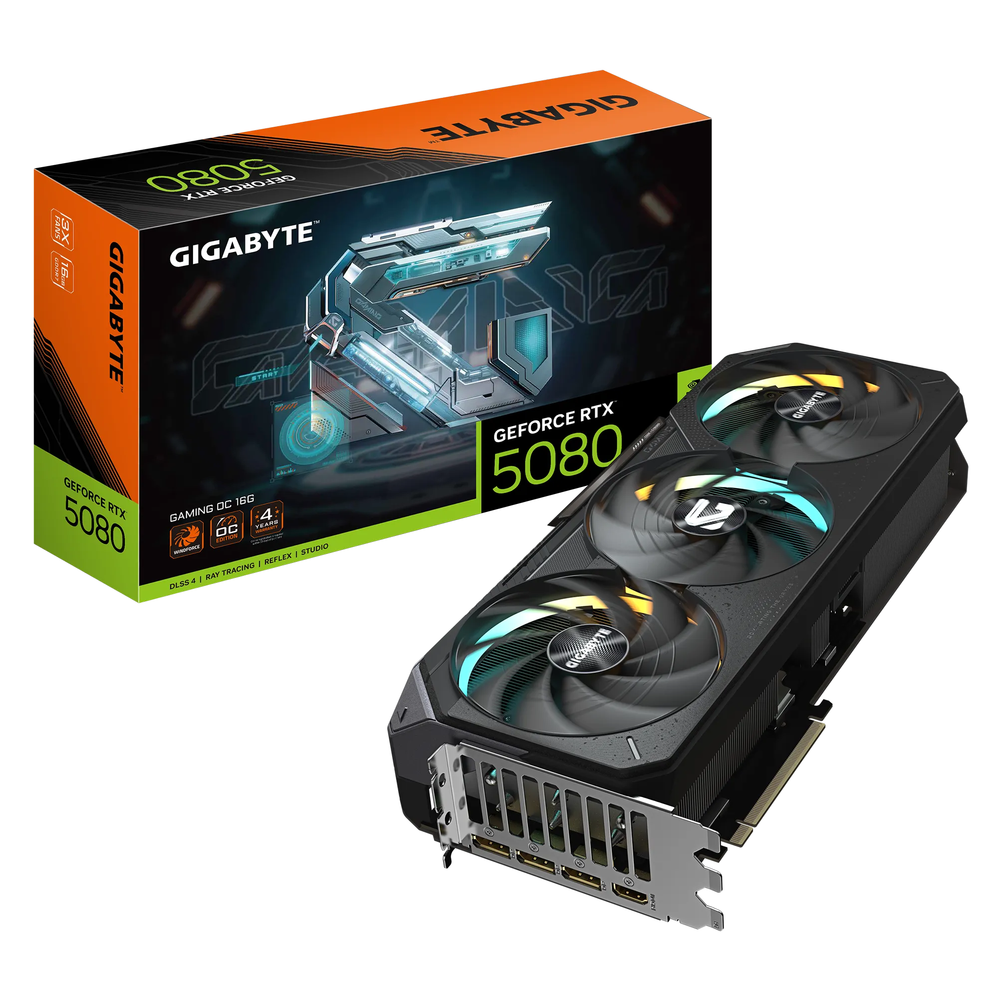 GIGABYTE nVidia GeForce RTX 5080 GAMING OC  - 16GB GDDR7; 256-Bit Memory Bus; 1x HDMI; 3x DisplayPort; Min 850W PSU. . - image 5