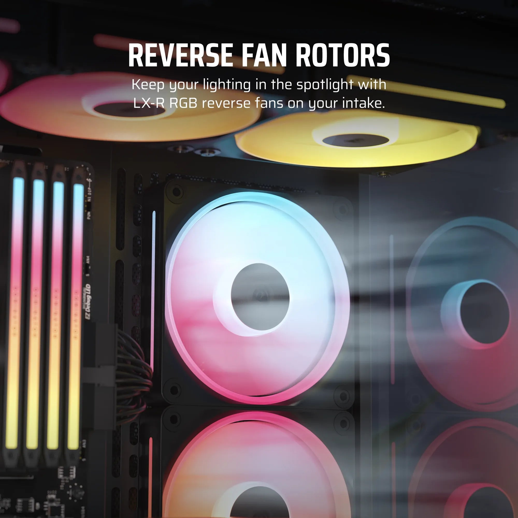 CORSAIR LX-R RGB Series; iCUE LINK LX120-R RGB; 120mm RGB Fan; Single Fan. - image 6