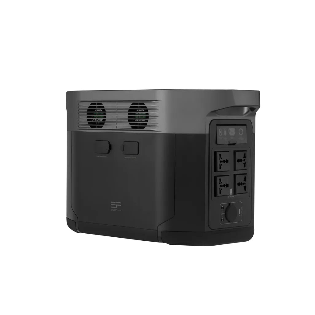 ECOFLOW Delta 1300 Lithium Portable Power Station - 1800W Output; 1260Wh Battery; 400W Solar - SA socket.