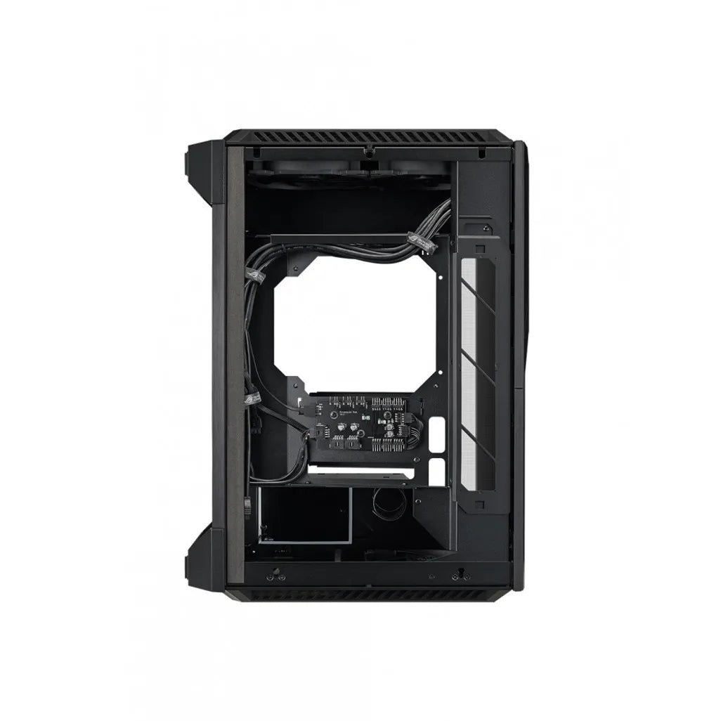 ASUS ROG Z11, PC, Acrylonitrile butadiene styrene (ABS), Aluminium, Steel, Tempered glass, Black, Mini-DTX, Mini-ITX, Bottom, 2x 140 mm