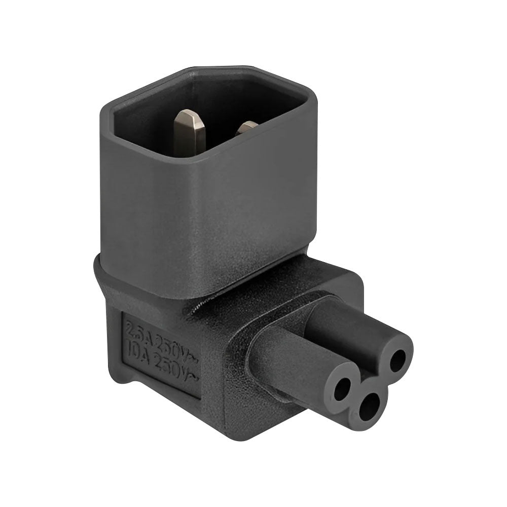 DELOCK 80471 IEC ADAPTER C14 TO C5 MALE/FEMALE 90° 2.5A