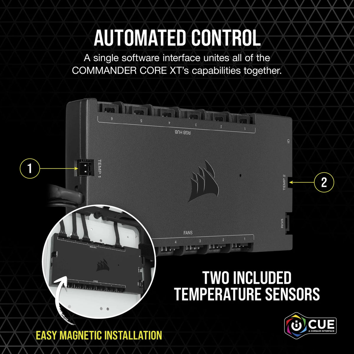 Corsair iCUE Commander CORE XT - Digital Fan Speed and RGB Lighting Controller.  6x Fan; 6x RGB - image 8