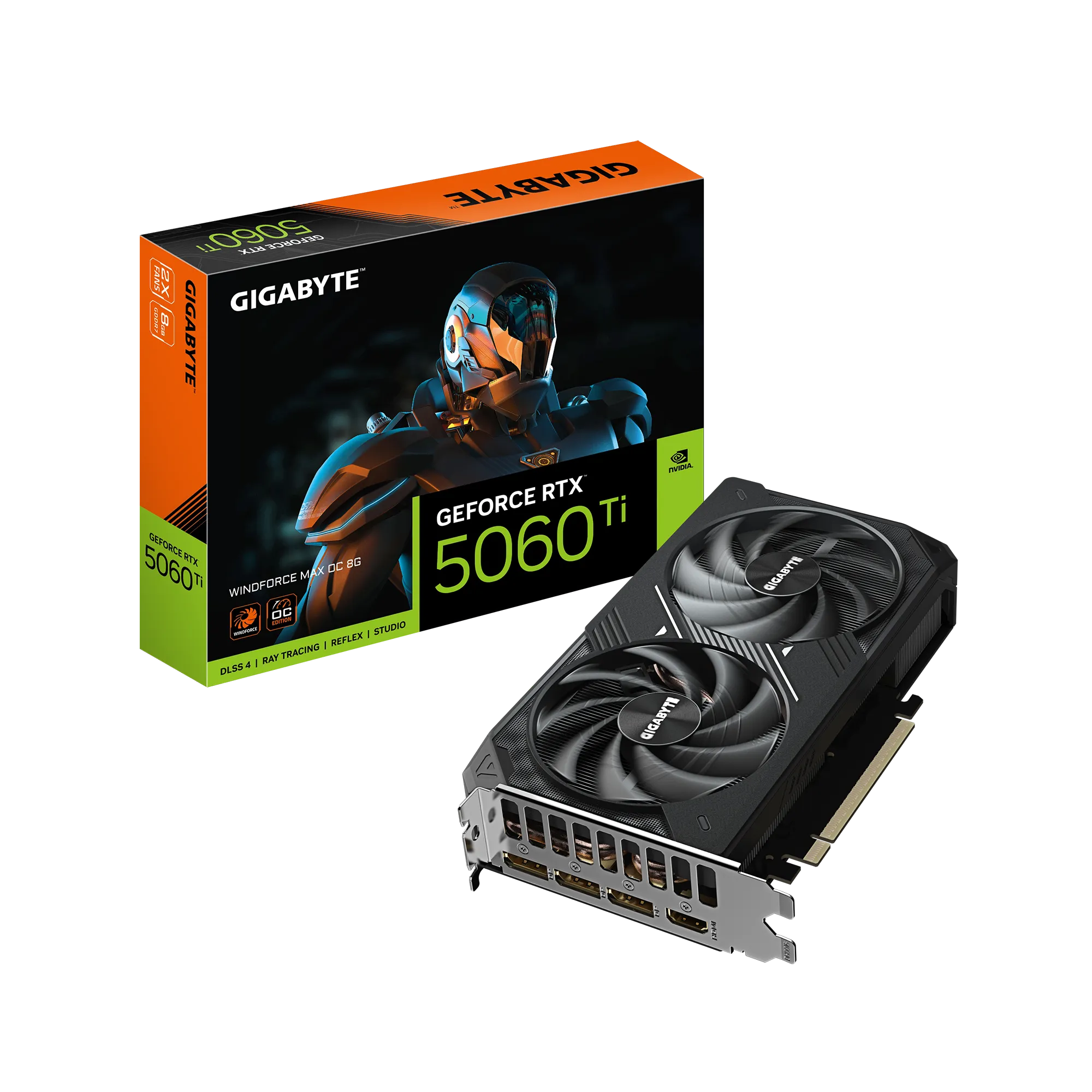 GIGABYTE nVidia GeForce RTX 5060Ti WINDFORCE MAX 8GB - 8GB GDDR7; 128-Bit Memory Bus; 1x HDMI; 3x DisplayPort - image 4