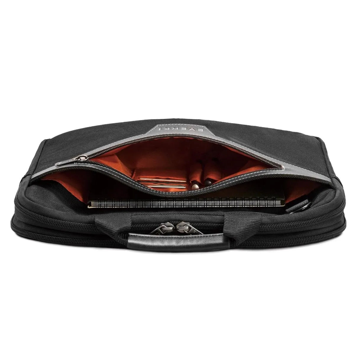 EVERKI BUSINESS BRIEFCASE | Fits up to 11.1 inch laptops | Leather handles and accents | Trolley handle pass-through - image 2
