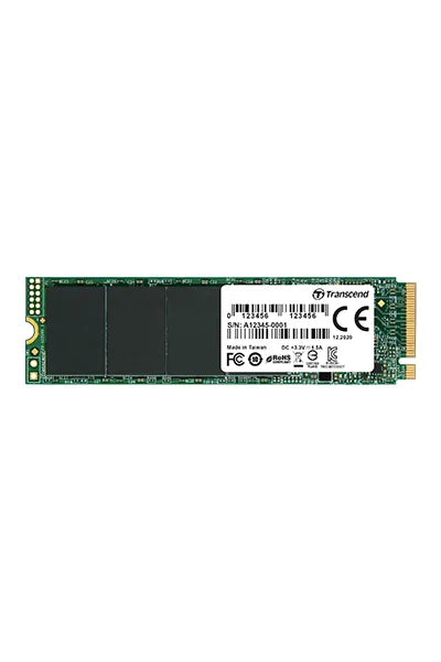 TRANSCEND MTE112S 512GB PCI-E M.2 2280 GEN 3X4 SLIM SINGLE SIDED SSD - 3D TLC -DRAMLESS - image 2