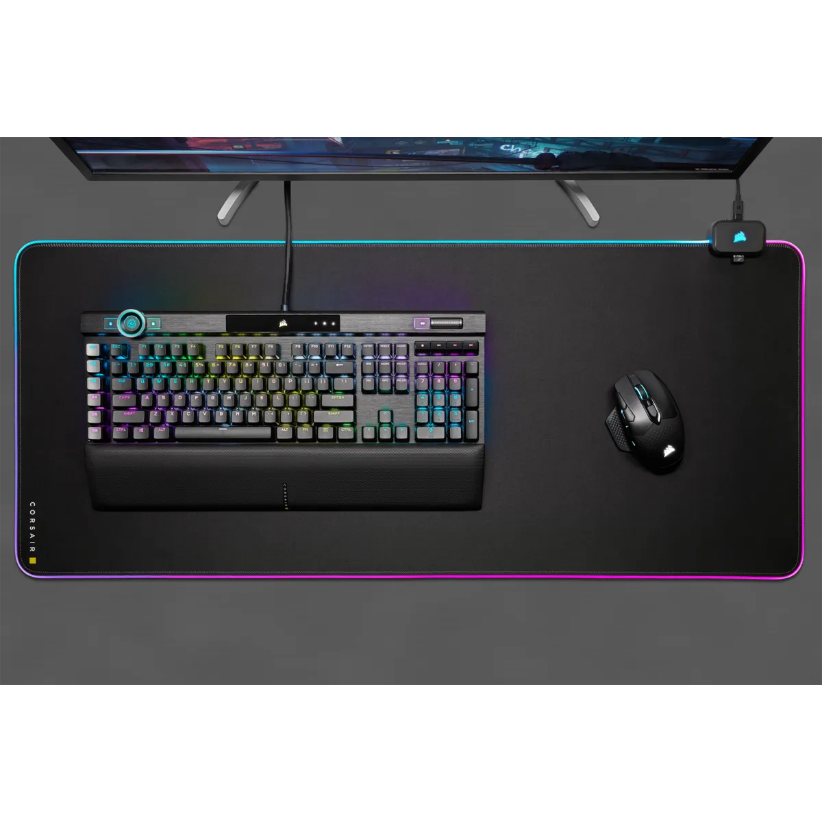 Corsair MM700 RGB Extended gaming mousepad (930 x 400 x 4mm) - RGB - image 16