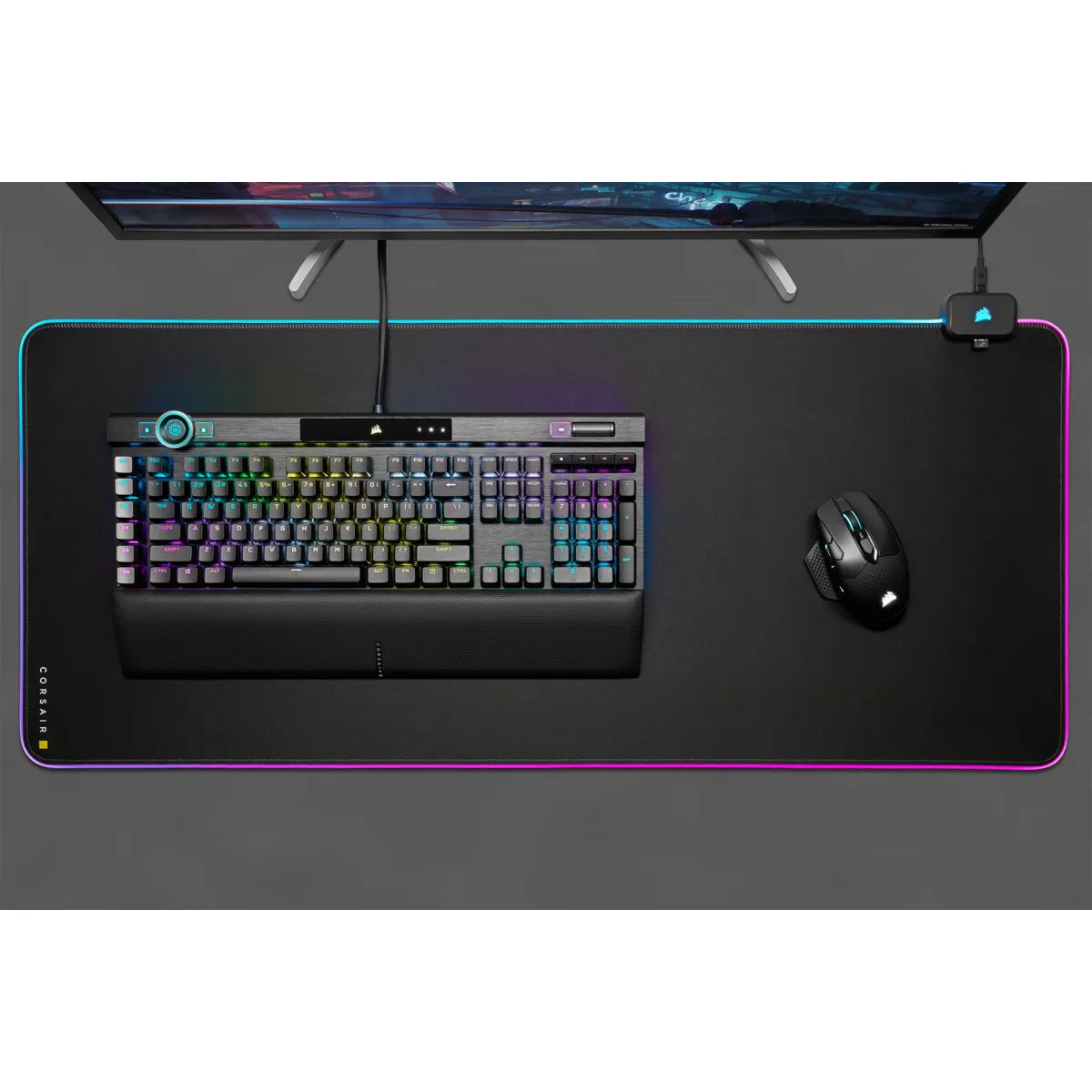 Corsair MM700 RGB Extended gaming mousepad (930 x 400 x 4mm) - RGB - image 15