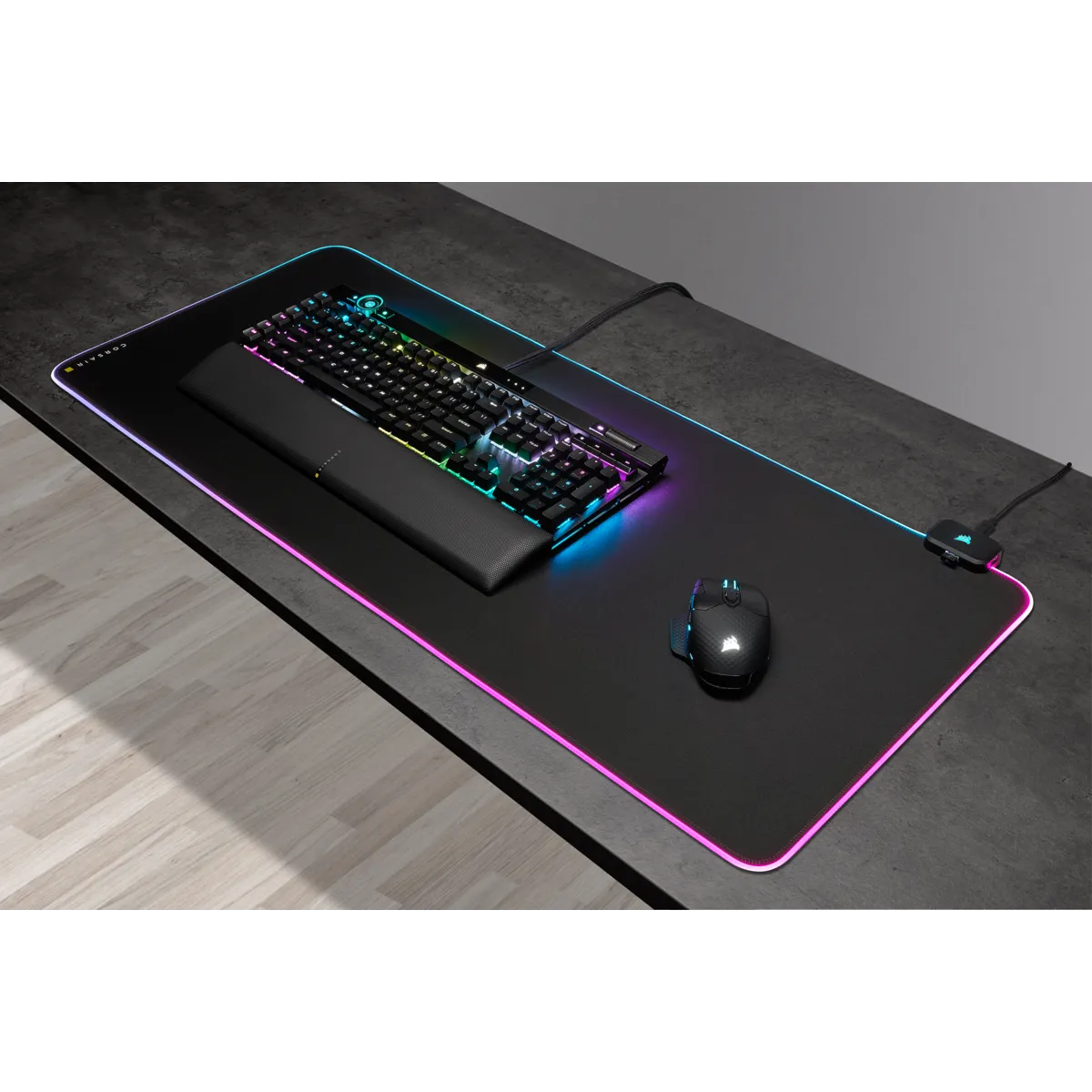 Corsair MM700 RGB Extended gaming mousepad (930 x 400 x 4mm) - RGB - image 36