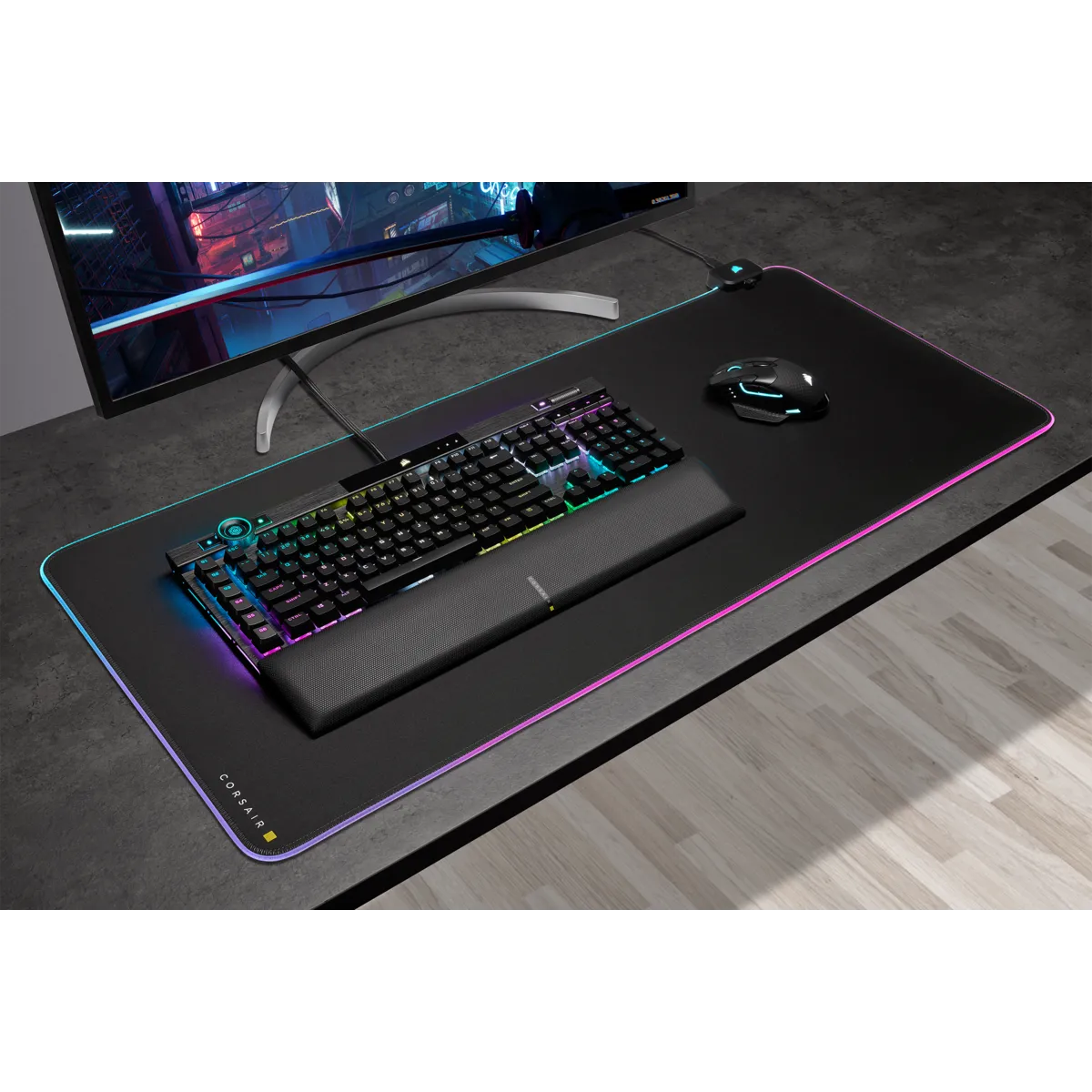 Corsair MM700 RGB Extended gaming mousepad (930 x 400 x 4mm) - RGB - image 38