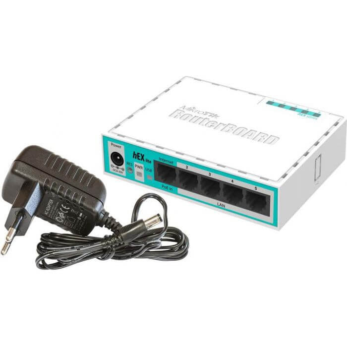 MikroTik hEX Lite - Desktop Router with 5x 10/100 ports - image 2