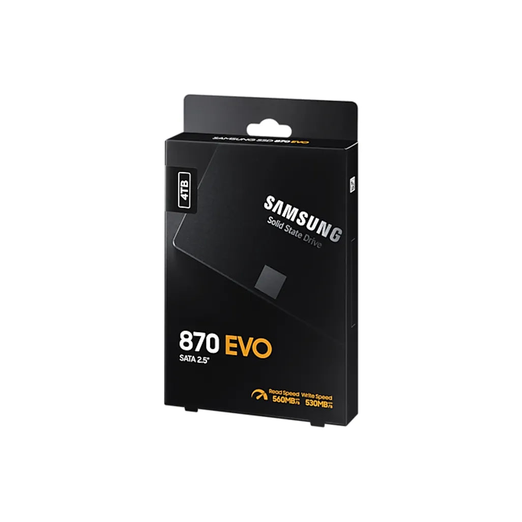 Samsung 870 EVO, 4000 GB, 2.5", 560 MB/s, 6 Gbit/s