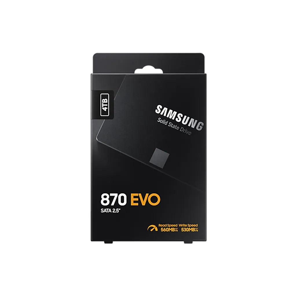 Samsung 870 EVO, 4000 GB, 2.5", 560 MB/s, 6 Gbit/s