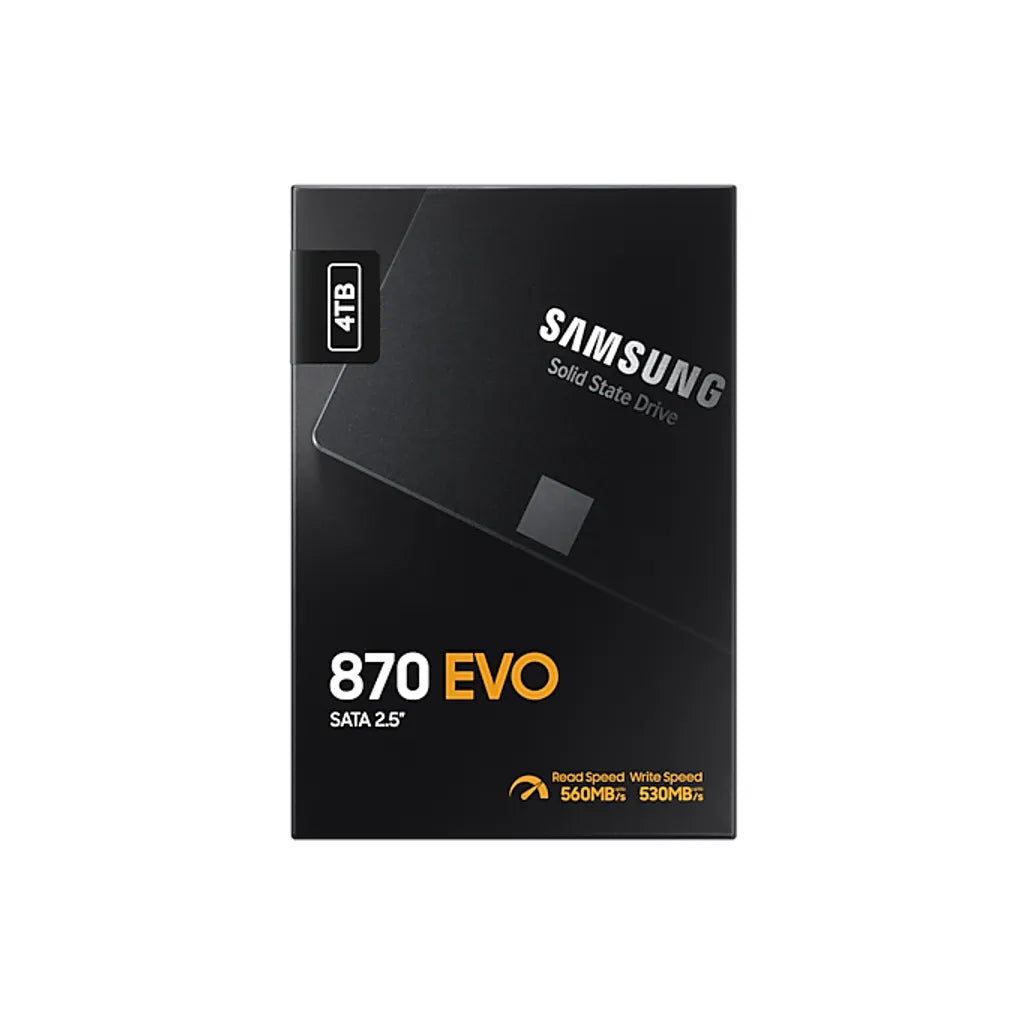 Samsung 870 EVO, 4000 GB, 2.5", 560 MB/s, 6 Gbit/s