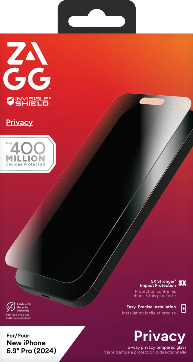 InvisibleShield Glass Elite Privacy Apple iP16 Pro Max Screen - image 3