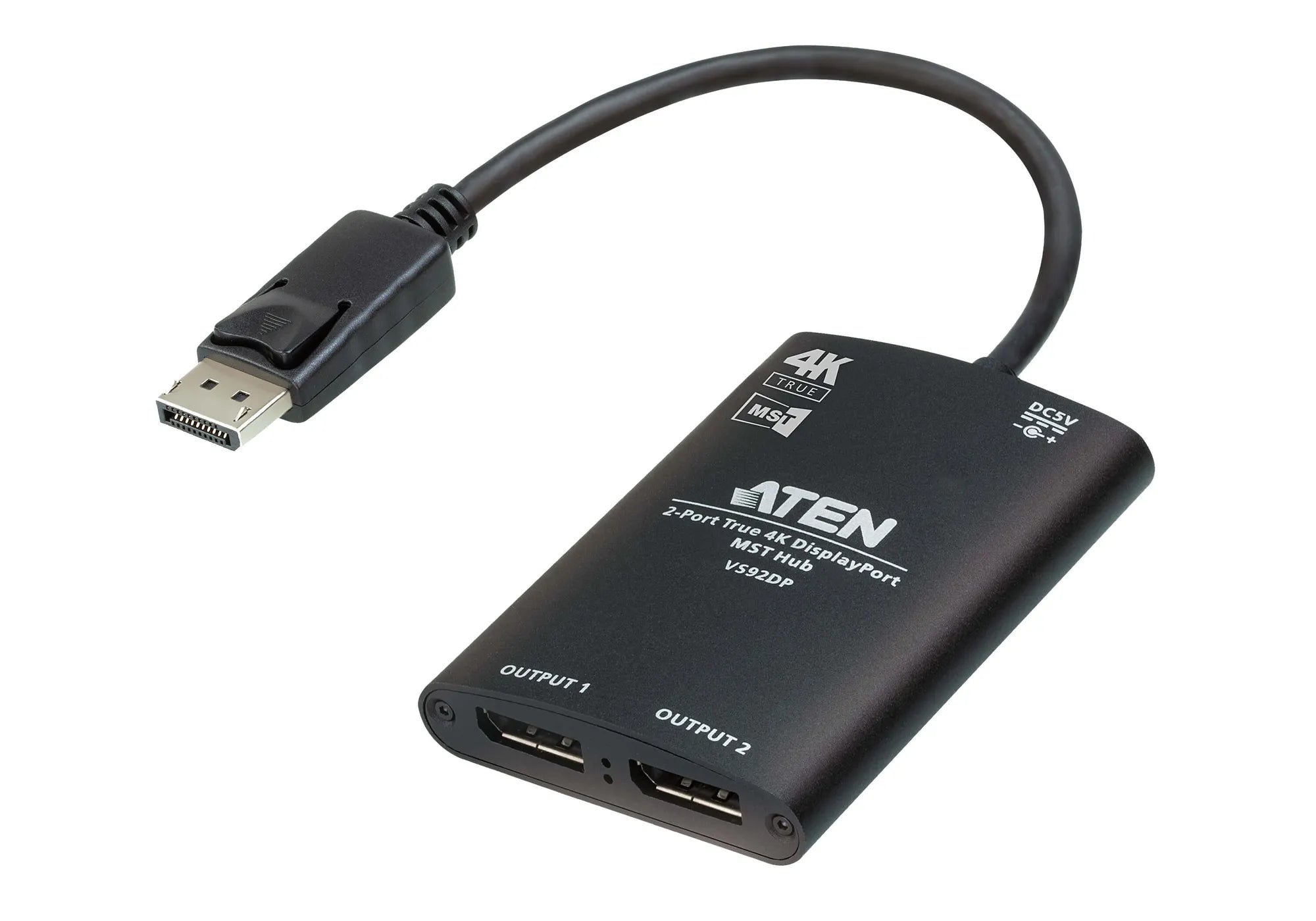 ATEN 2-Port True 4K DisplayPort Single Stream Transport (SST) or Multi-Stream Transport (MST) Mode; dual output – up to 3840 x 2 - image 3