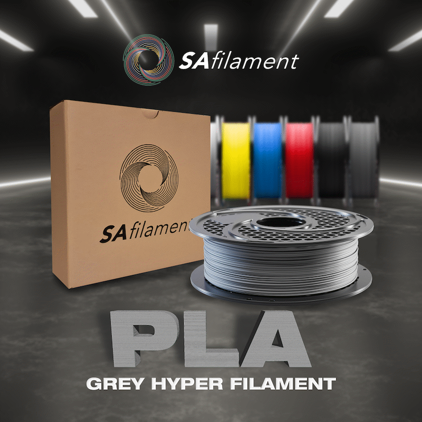 SA Filament PLA Hyper Filament 1kg - Grey - image 8