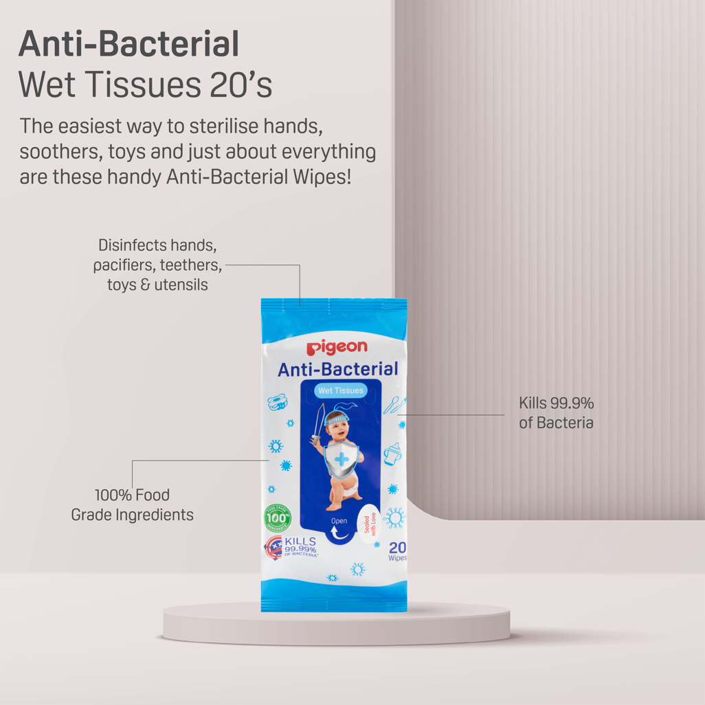 Pigeon - Anti-Bacterial Wipes 20's