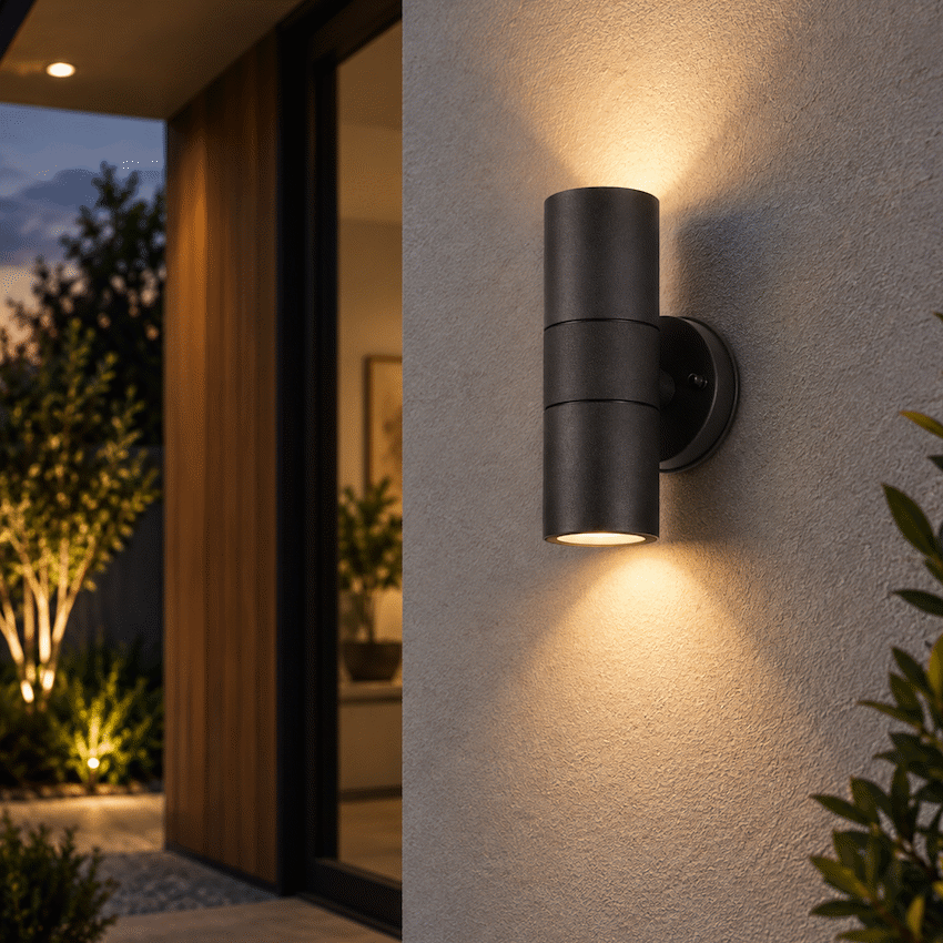 Ellies Ash Series AC dual beam wall light - Nylon Carbon Fiber - GU10 Base- BK - image 8