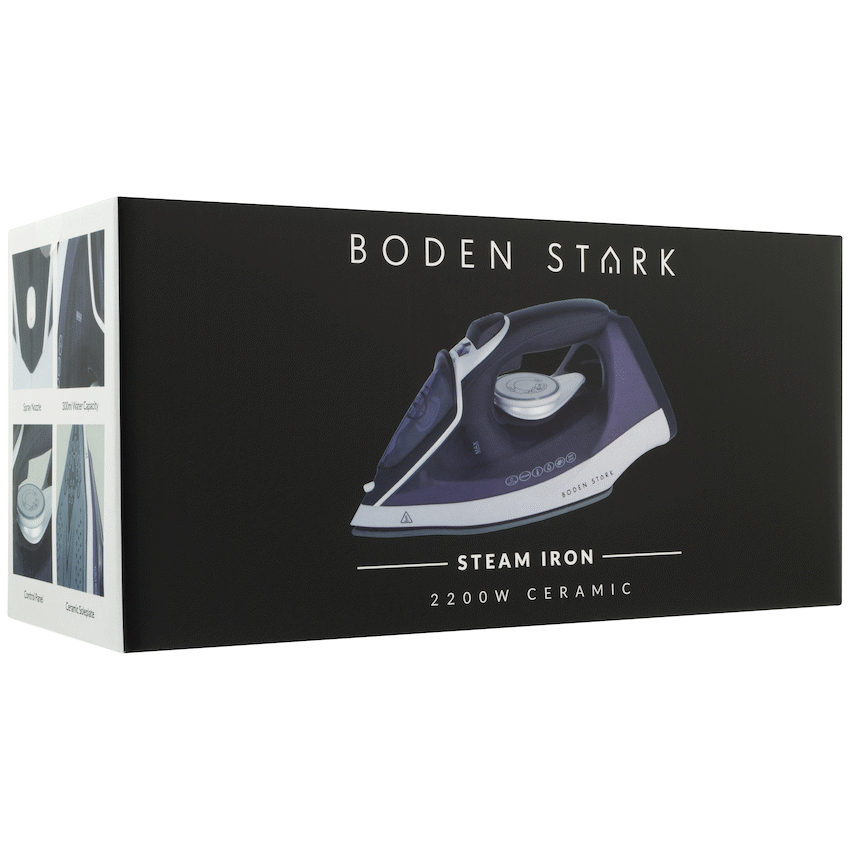 Boden Stark Ceramic Steam Iron - Purple - image 8