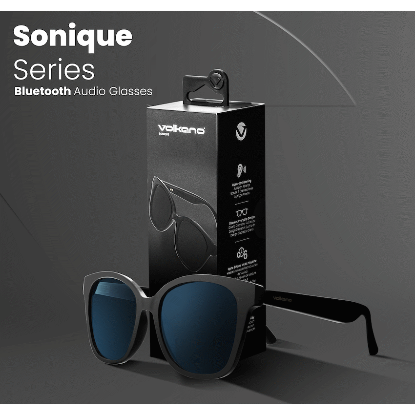 Volkano Sonique Series Bluetooth Audio Glasses - Dark Lenses - image 8