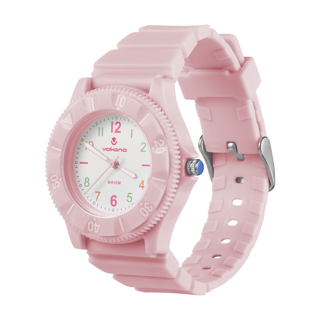 Volkano Mallow Series Kids Analogue Watch - Pink