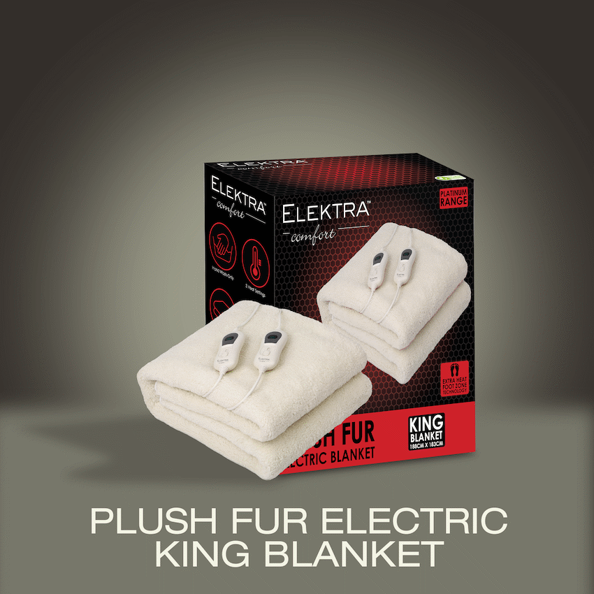 Elektra Comfort Electric Blanket - King - Fur - image 8