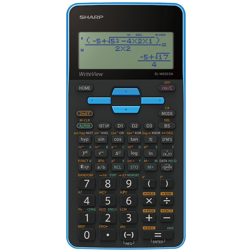 Sharp EL535 Scientific Calculator - 422 Functions- Blue - image 8