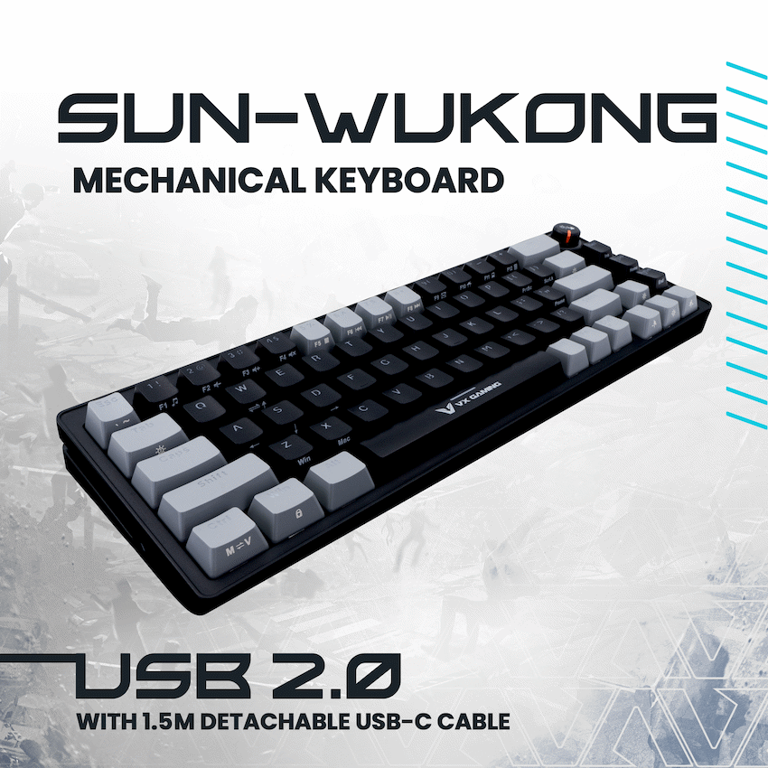 VX Gaming Sun-Wukong RGB Hot Swappable Mechanical Keyboard - image 8