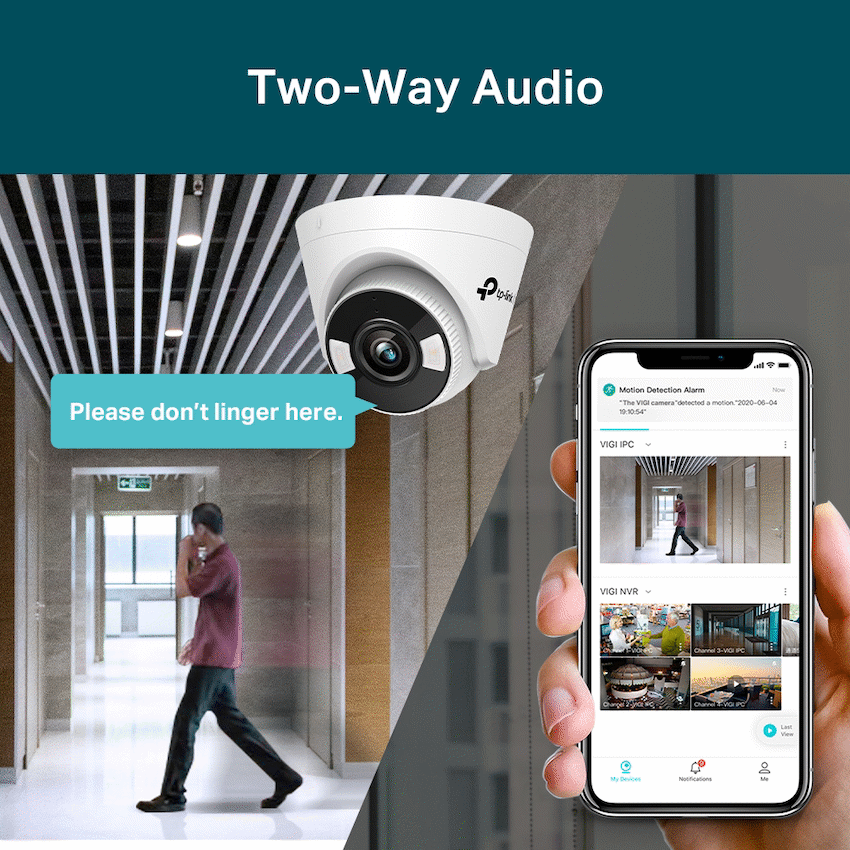 TP-Link Vigi C450 5MP 4mm Outdoor Full-Color Turret Network Camera - image 8