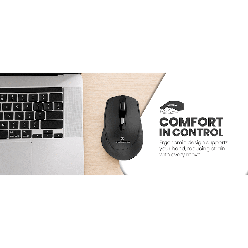 Volkano Chrome Series Wireless Mouse - Black - image 8