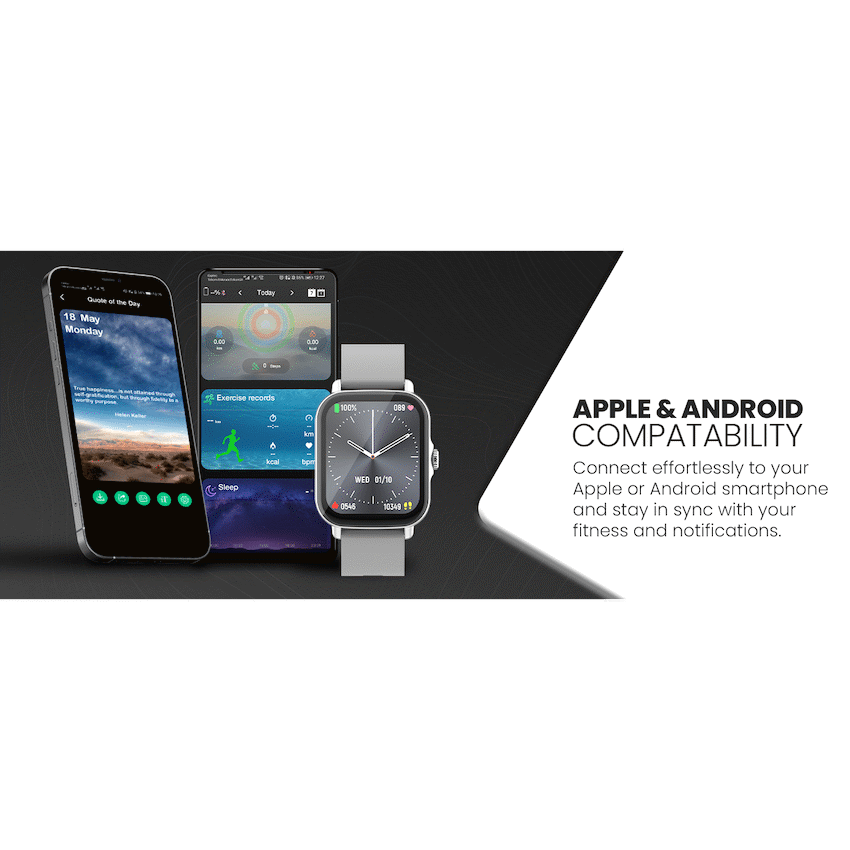 Volkano Active Tech Serene series Watch with heart rate monitor - Silver - image 8