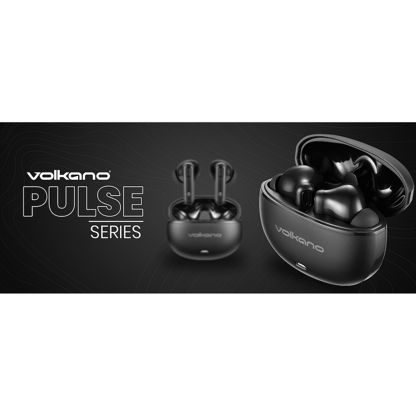 Volkano Pulse Series True Wireless Earphones with Charging Case - Black - image 8